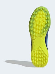 adidas Blue/Yellow Kids F50 Messi League Turf Boots - Image 6 of 9