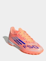 adidas Orange Kids F50 League Turf Boots - Image 4 of 10