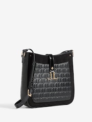 Lipsy Black Embossed Messenger Bag - Image 2 of 5