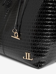 Lipsy Black Embossed Shoppers Bag - Image 3 of 4