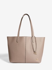 Lipsy Brown Embossed Shoppers Bag - Image 1 of 4