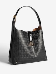 Lipsy Black Embossed Slouch Tote Bag - Image 2 of 5