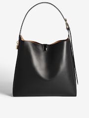Lipsy Black Embossed Slouch Tote Bag - Image 3 of 5