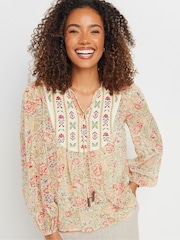 M&Co Pink Long Sleeve Boho Blouse - Image 5 of 6