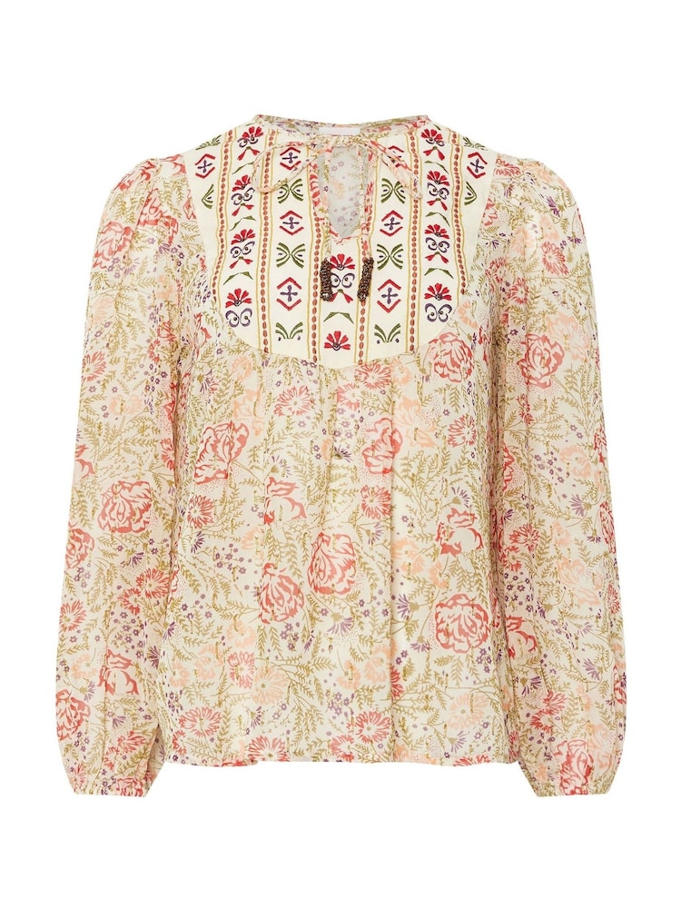 M&Co Pink Long Sleeve Boho Blouse - Image 6 of 6
