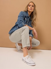 Long Tall Sally Natural Cotton Casual Chino Trousers - Image 1 of 6