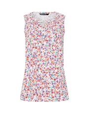 M&Co Pink Sleeveless 100% Cotton Henley Vest - Image 5 of 5