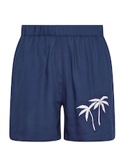 Long Tall Sally Blue Embroideried Shorts - Image 5 of 5
