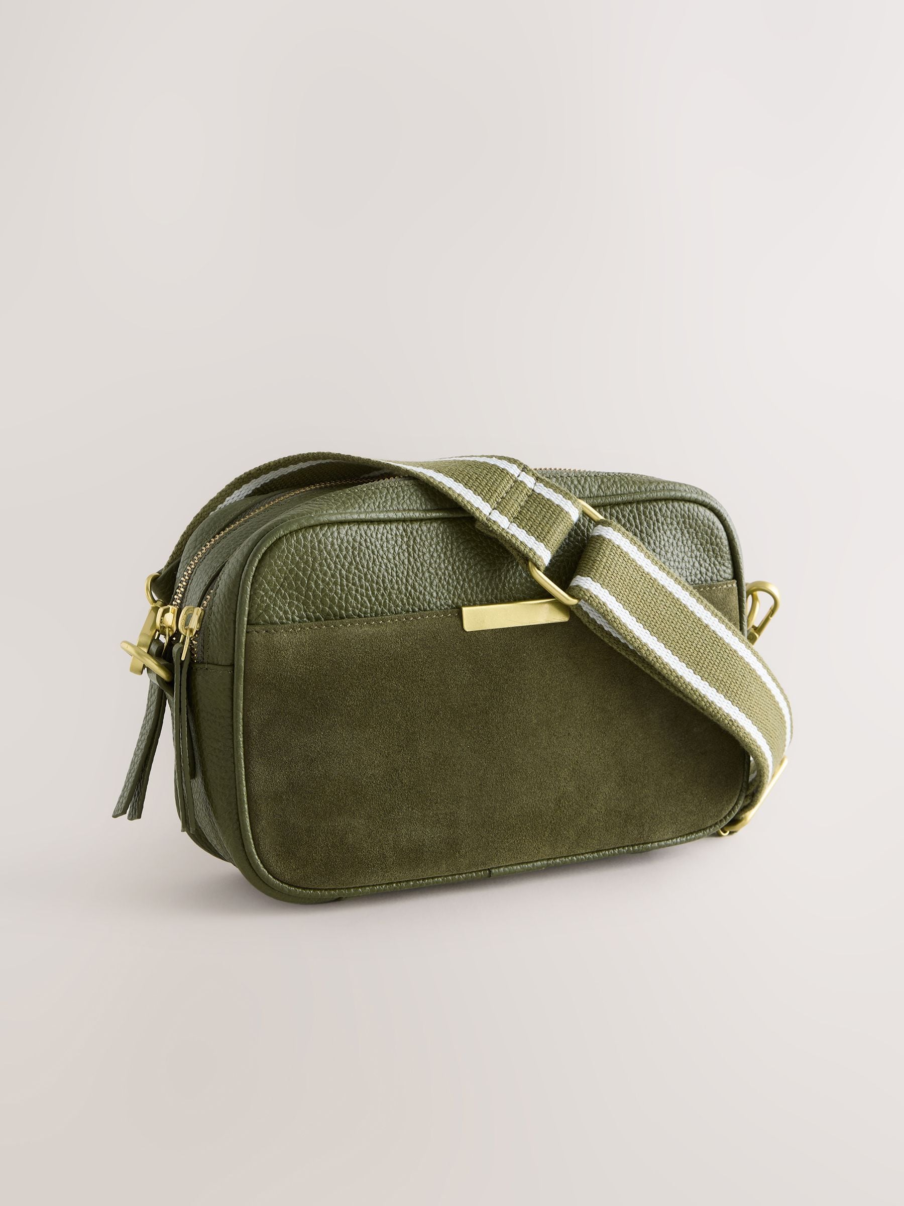 Buy Olive Green Leather Camera Bag from Next South Africa