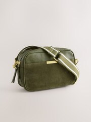 Olive Green Leather Camera Bag - Image 1 of 11