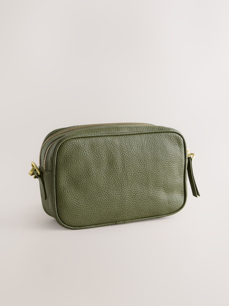 Olive Green Leather Camera Bag - Image 2 of 11