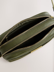 Olive Green Leather Camera Bag - Image 3 of 11