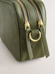 Olive Green Leather Camera Bag - Image 5 of 11