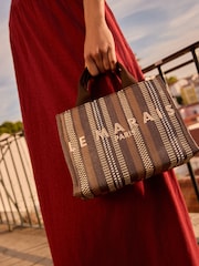 Chocolate Brown Mini Canvas Bag - Image 1 of 3