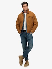 Superdry Brown Cotton Canvas Ranch Jacket - Image 2 of 5