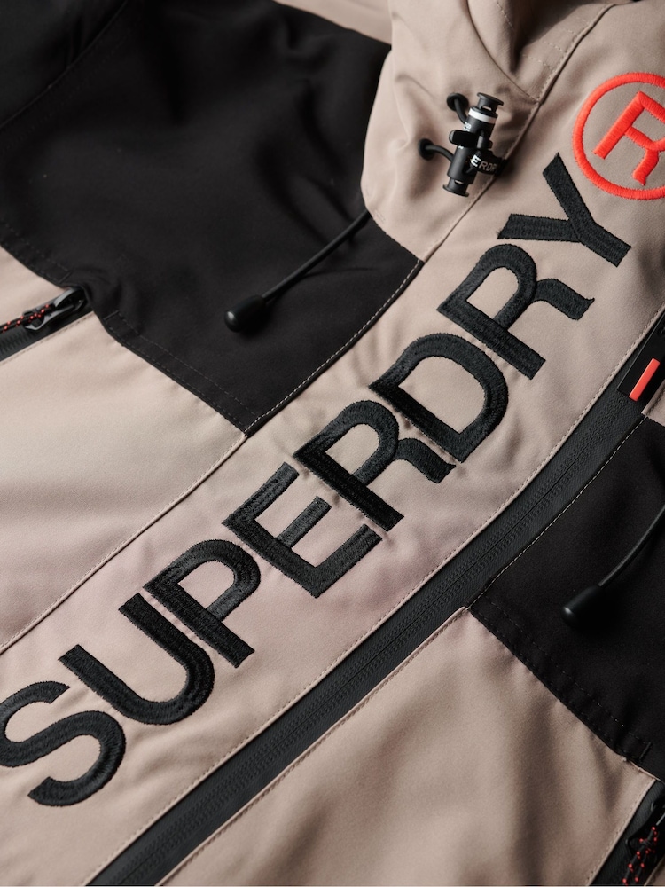 Superdry Natural Colour Block Windbreaker Jacket - Image 6 of 6 Superdry Natural Colour Block Windbreaker Jacket - Image 6 of 6