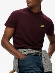 Vermelho - Camiseta bordada com logotipo Superdry Essential - Imagem 15 de 15