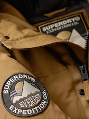 Superdry Brown Everest Faux Parka Jacket - Image 6 of 7