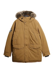 Superdry Brown Everest Faux Parka Jacket - Image 7 of 7