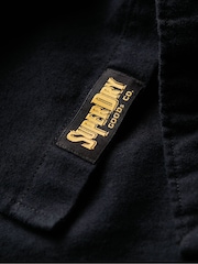 Superdry Black Flannel Workwear Shirt - Image 6 of 6