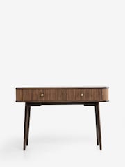 Nina Campbell Dark Mango Wood Leander Console Dressing Table - Image 1 of 4
