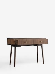 Nina Campbell Dark Mango Wood Leander Console Dressing Table - Image 2 of 4