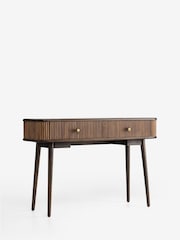 Nina Campbell Dark Mango Wood Leander Console Dressing Table - Image 3 of 4
