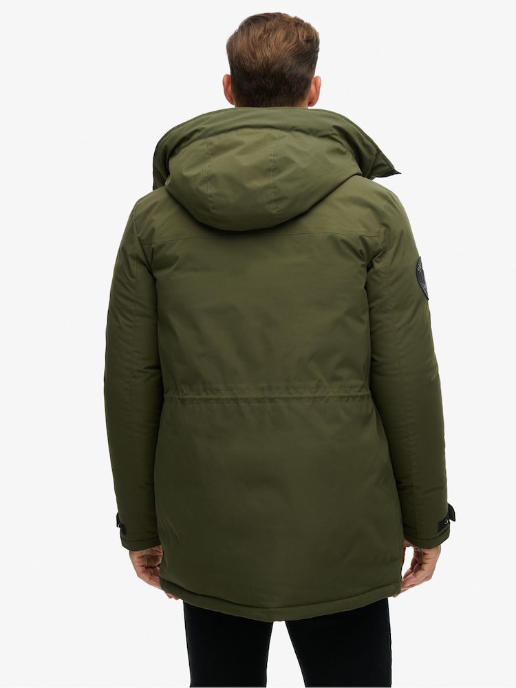 Superdry Green City Padded Parka Jacket - Image 2 of 7