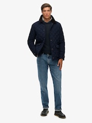 Superdry Blue Quilted Estate Coach Jacket - Image 2 of 7