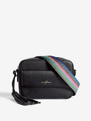 Love & Roses Black Cross-Body Bag with Pocket - Image 1 of 6