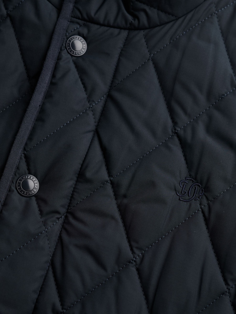 Superdry Blue Quilted Estate Jacket - Image 7 of 7 Superdry Blue Quilted Estate Jacket - Image 7 of 7