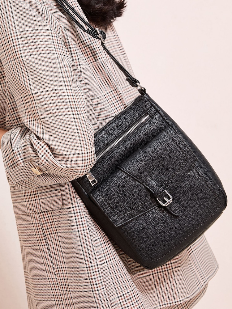 Friends Like These Black Mini Messenger Cross-Body Bag - Image 2 of 6