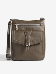 Friends Like These Khaki Green Mini Messenger Cross-Body Bag - Image 1 of 6