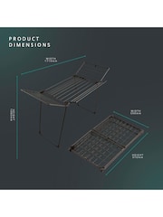 Swan Black Stealth Multi Wing Airer - Image 4 of 13