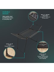 Swan Black Stealth Multi Wing Airer - Image 6 of 13