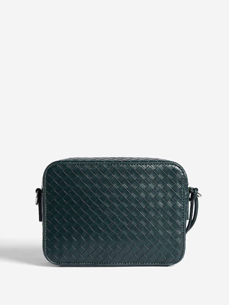Love & Roses Green Cross-Body Bag with Pocket - Image 6 of 6