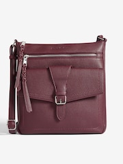 Friends Like These Tan Brown Medium Faux Leather Messenger Bag - Image 1 of 6