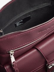 Friends Like These Tan Brown Medium Faux Leather Messenger Bag - Image 5 of 6