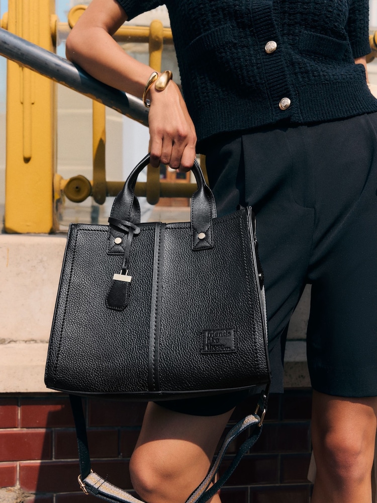 Friends Like These Black Medium Square Tote Bag - Image 1 of 6
