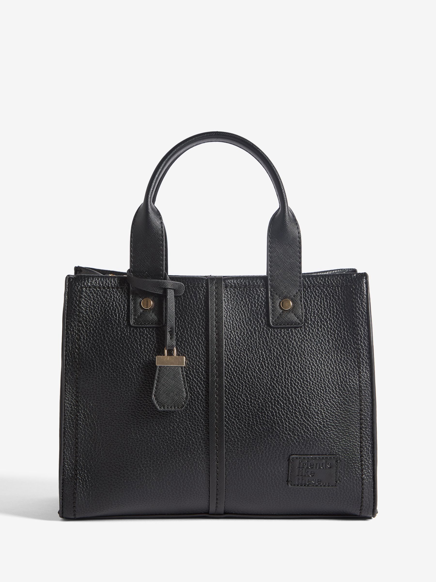 Buy Friends Like These Black Medium Square Tote Bag from Next USA