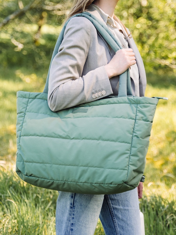 Done by Deer Green Quilted Changing Tote Bag - Image 1 of 4