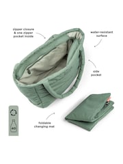 Done by Deer Green Quilted Changing Tote Bag - Image 3 of 4