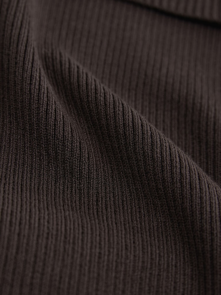 Chocolate Brown Maternity Bardot Dress - Image 8 of 8