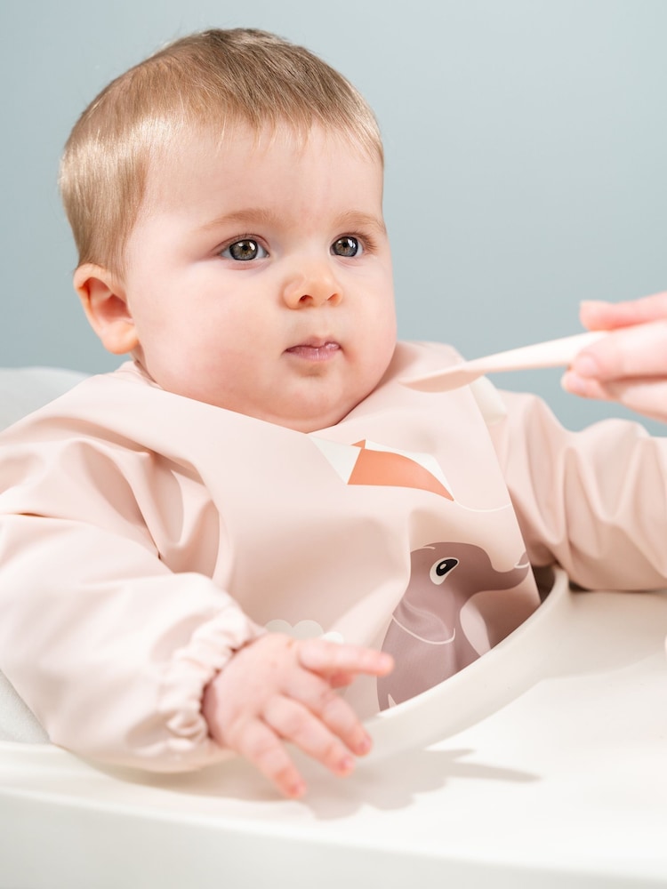 Done by Deer Pink Sleeved Pocket Playground Bib - Image 1 of 5