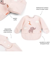 Done by Deer Pink Sleeved Pocket Playground Bib - Image 3 of 5
