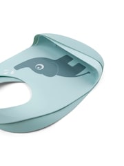Done by Deer 2 Pack Blue Silicone Ozzo Bibs - Image 2 of 3