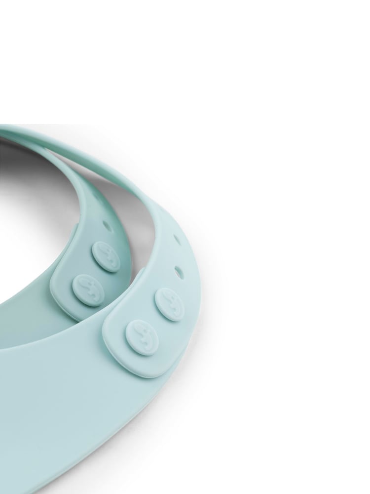Done by Deer 2 Pack Blue Silicone Ozzo Bibs - Image 3 of 3
