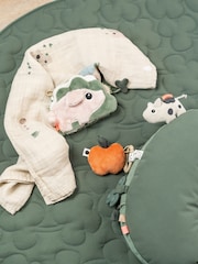 Done by Deer Green Tummy Time Activity Tiny Farm Pillow - Image 3 of 3