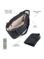 Done by Deer Black Quilted Changing Tote Bag - Image 2 of 4
