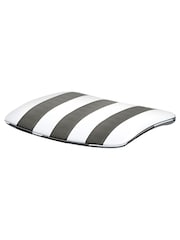 Pacific Grey Carlo Round Garden 4 Seater Dining Table and Chair Cushions Set - Image 5 of 5